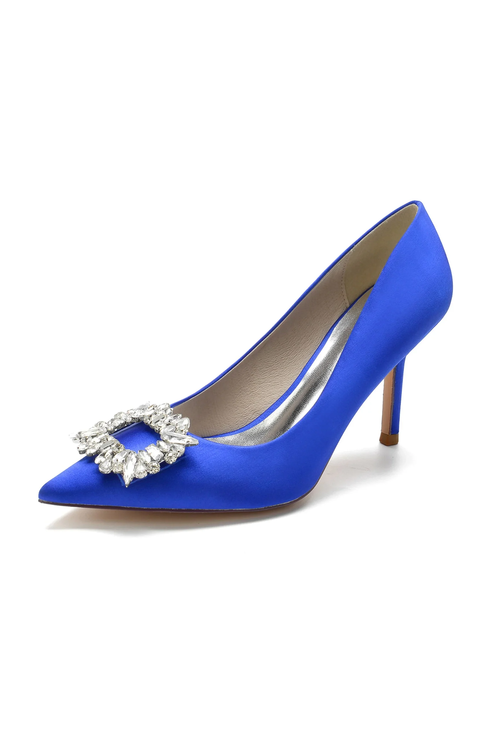 Talons aiguilles simples avec bout pointu et strass – Image 5