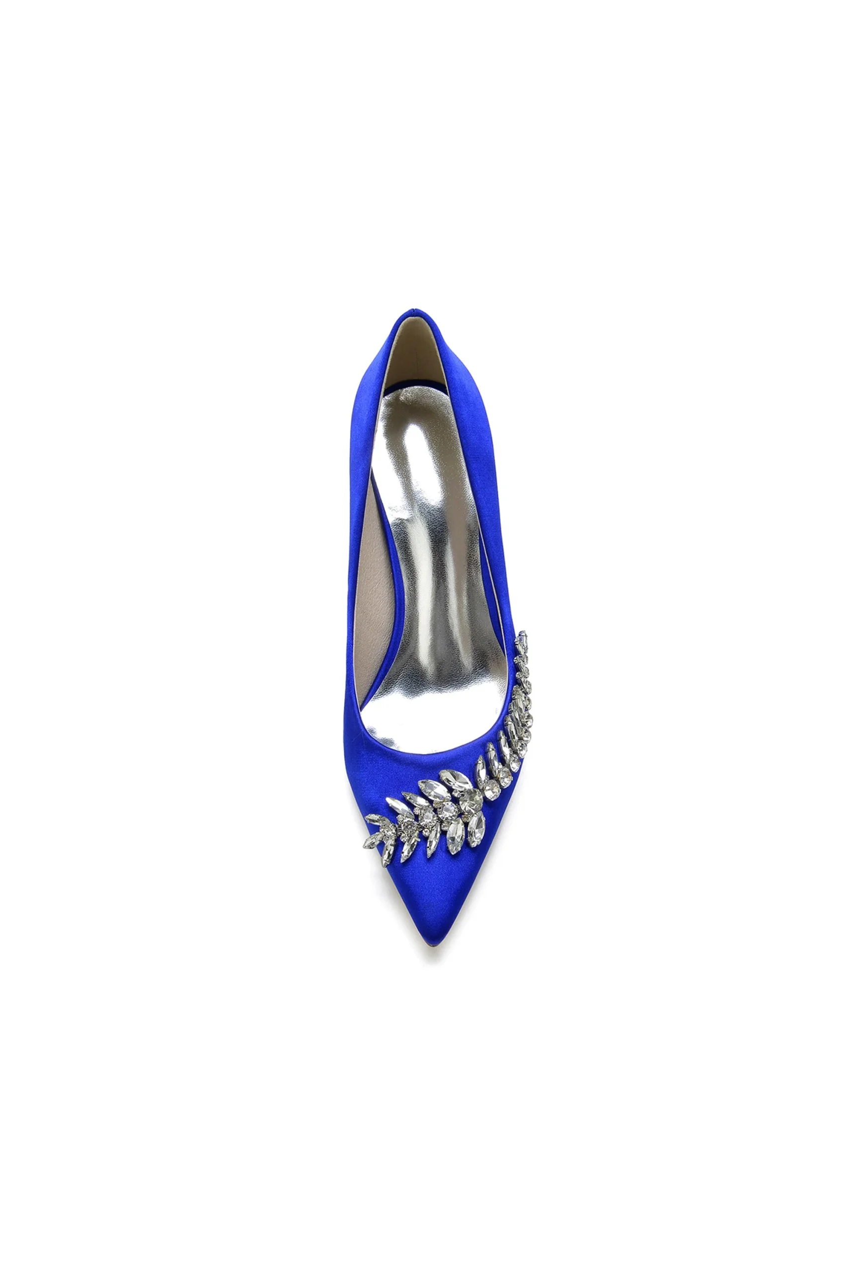 Talons aiguilles embellis de strass glamour avec bout pointu – Image 2