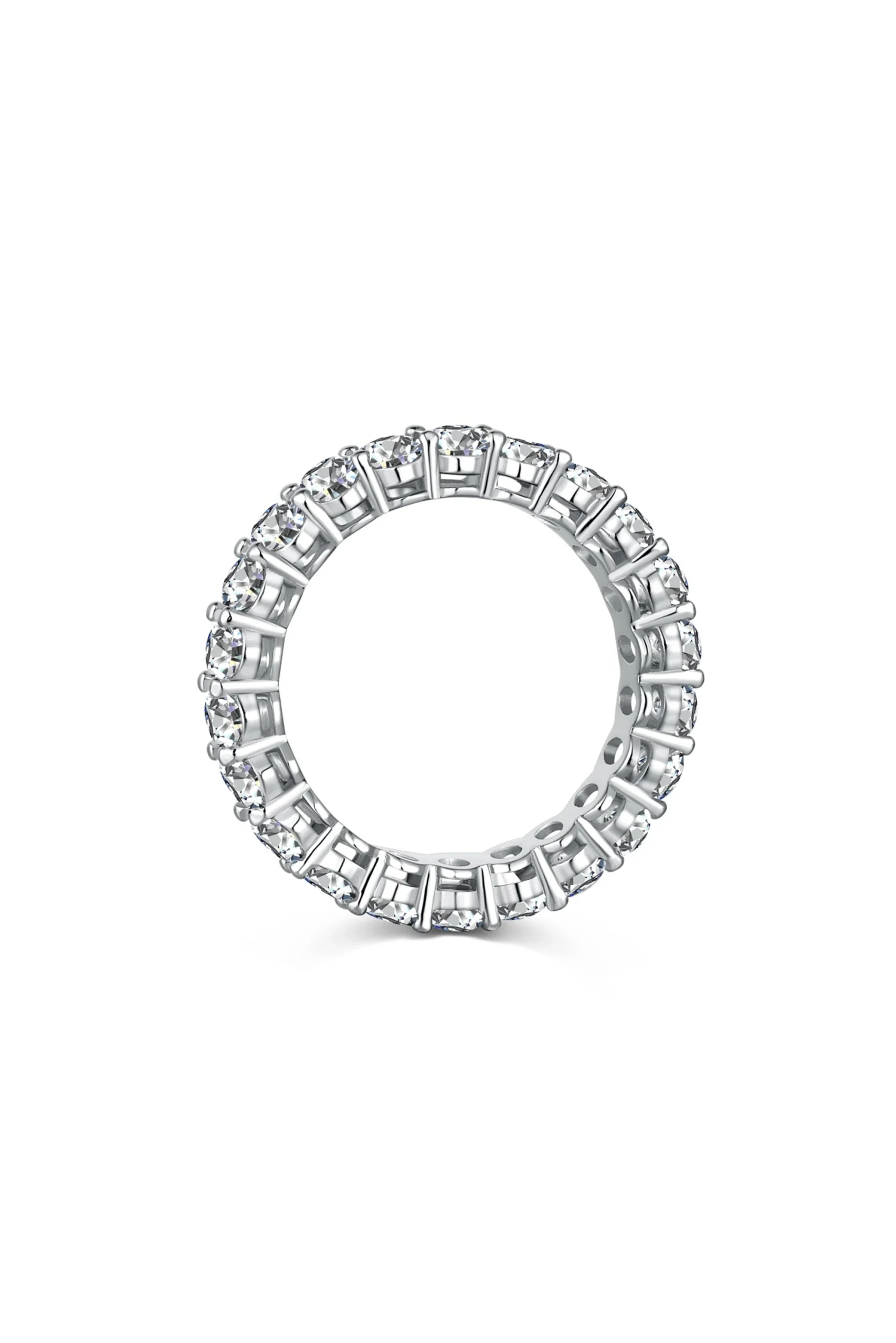 Bague ovale en argent S925 plaqué or 18 carats avec zircon – Image 6
