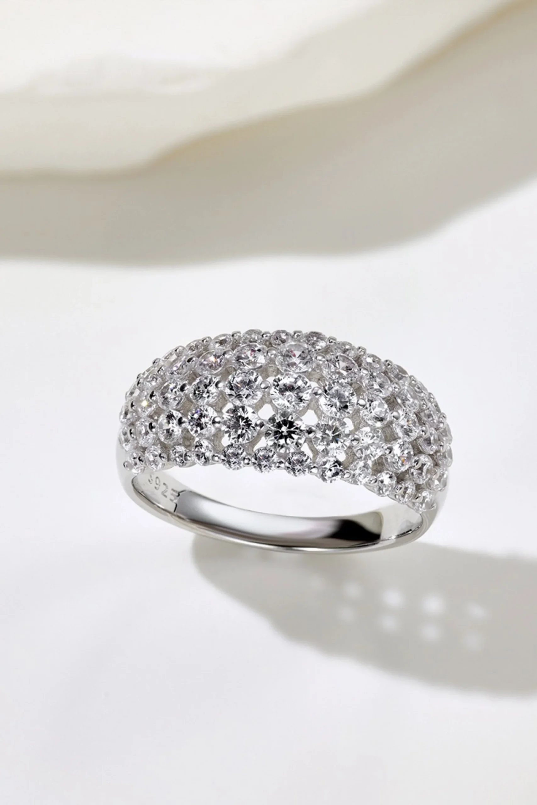 Bague bande en zircon brillant en argent sterling 925 – Image 6
