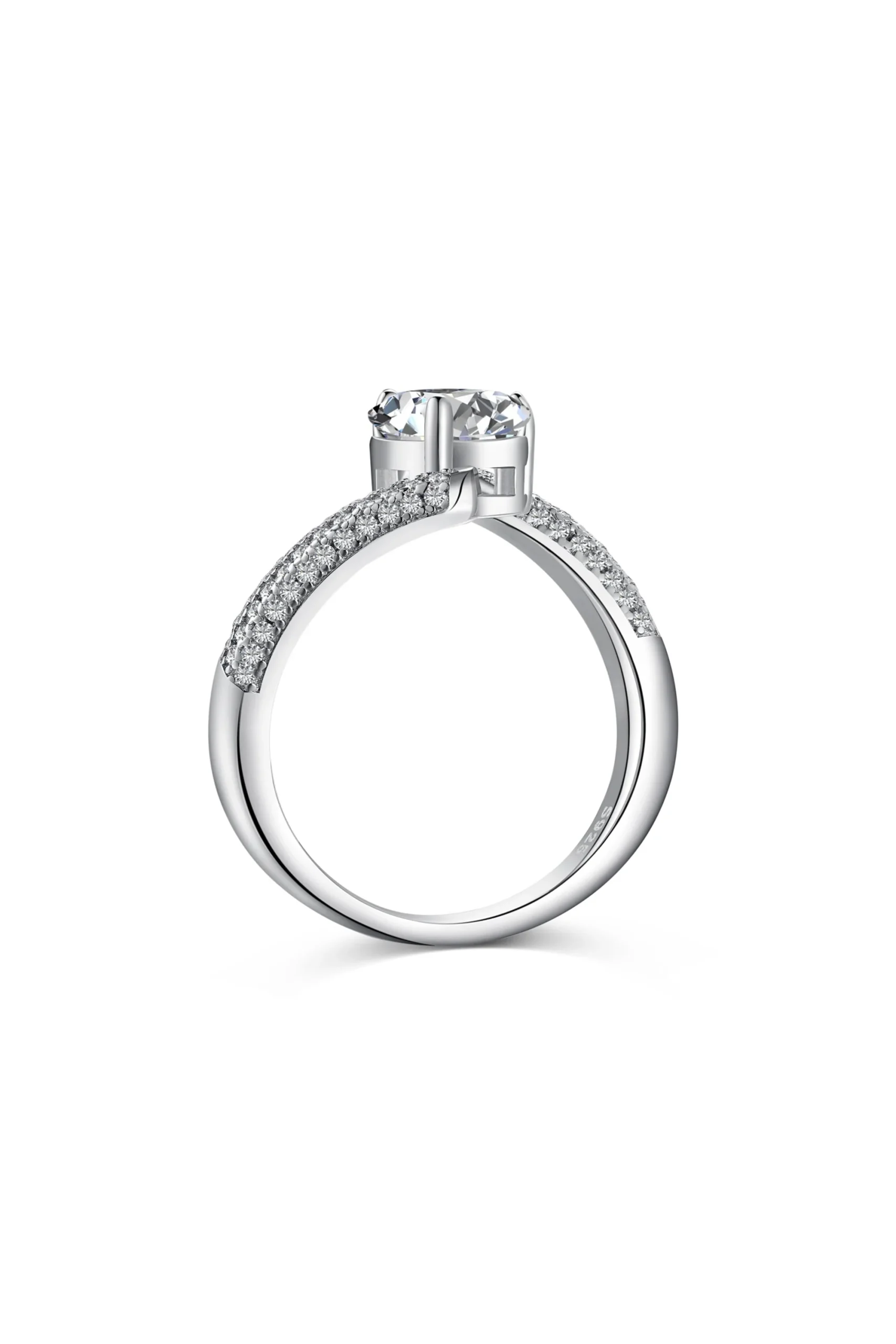 Bague de mariage élégante en argent S925 et coupe poire – Image 4