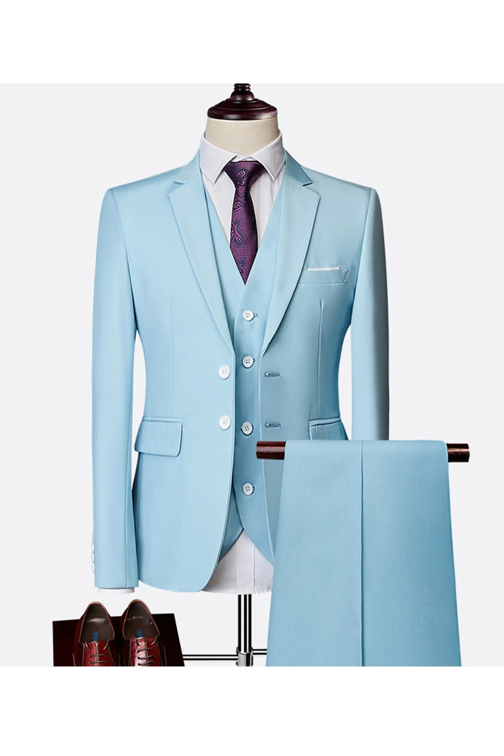 Costume trois pièces luxueux pour homme – Image 6