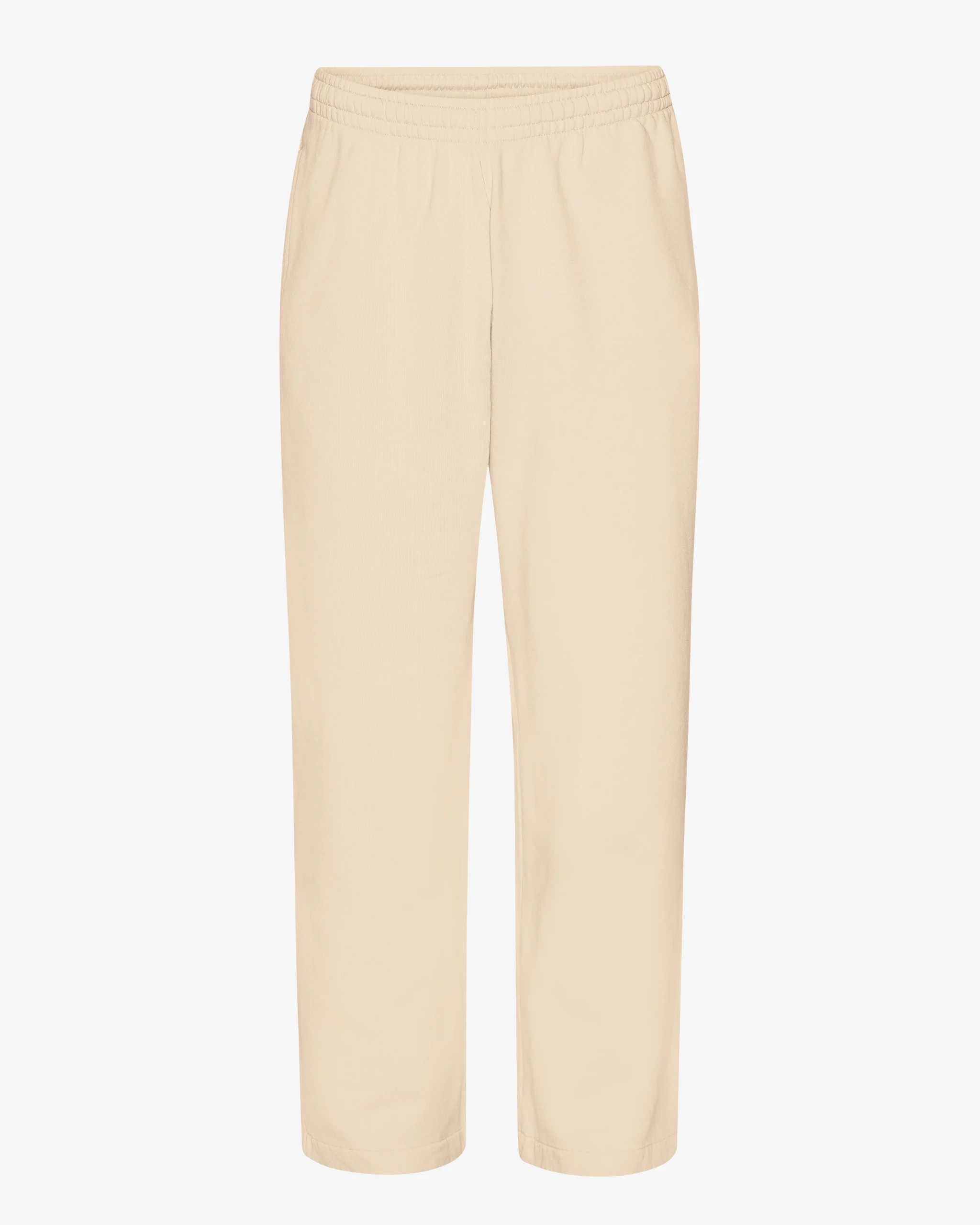 Organic Straight Leg Sweatpants - Ivory White