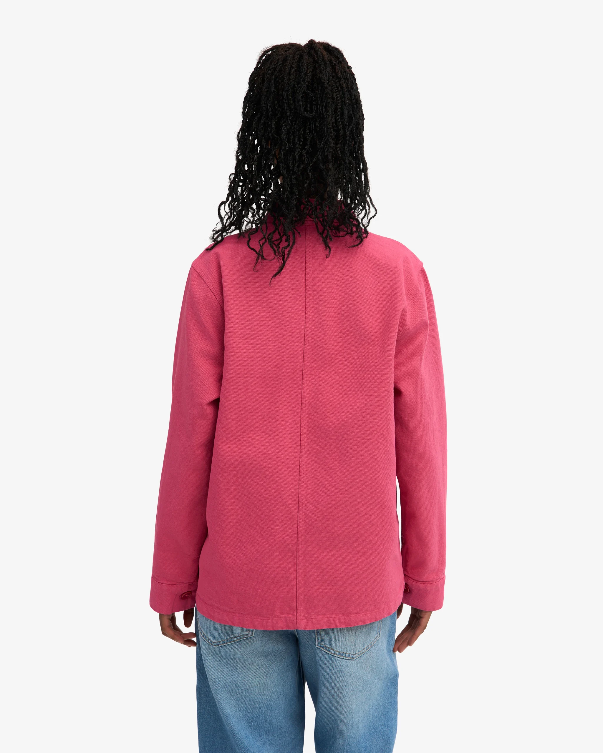 Organic Workwear Jacket - Bubblegum Pink – Image 4