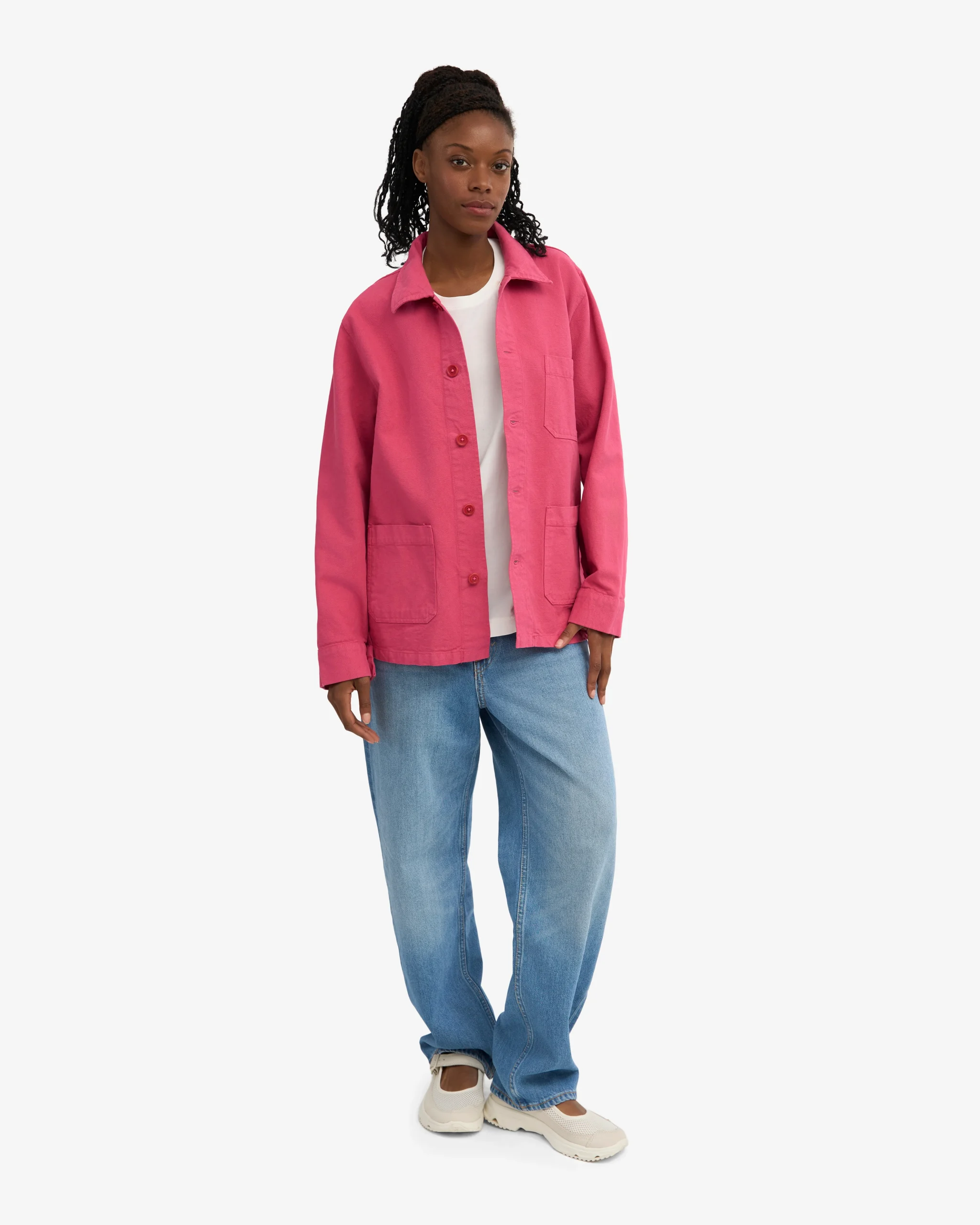 Organic Workwear Jacket - Bubblegum Pink – Image 5