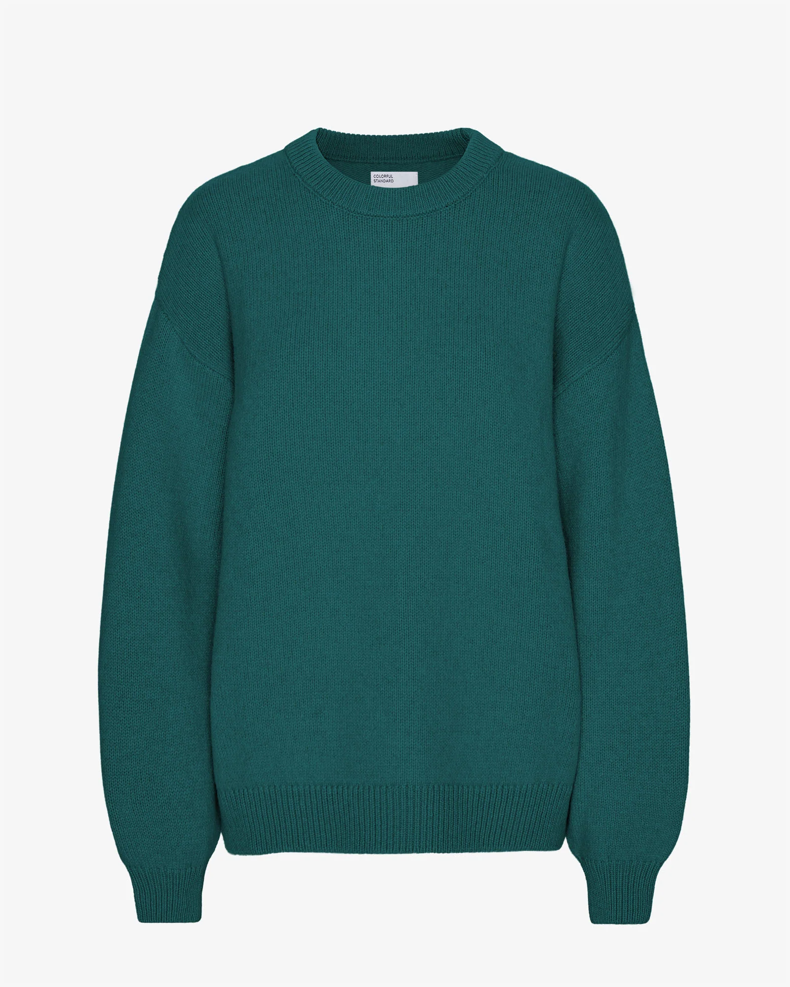 Oversized Merino Wool Crew - Ocean Green