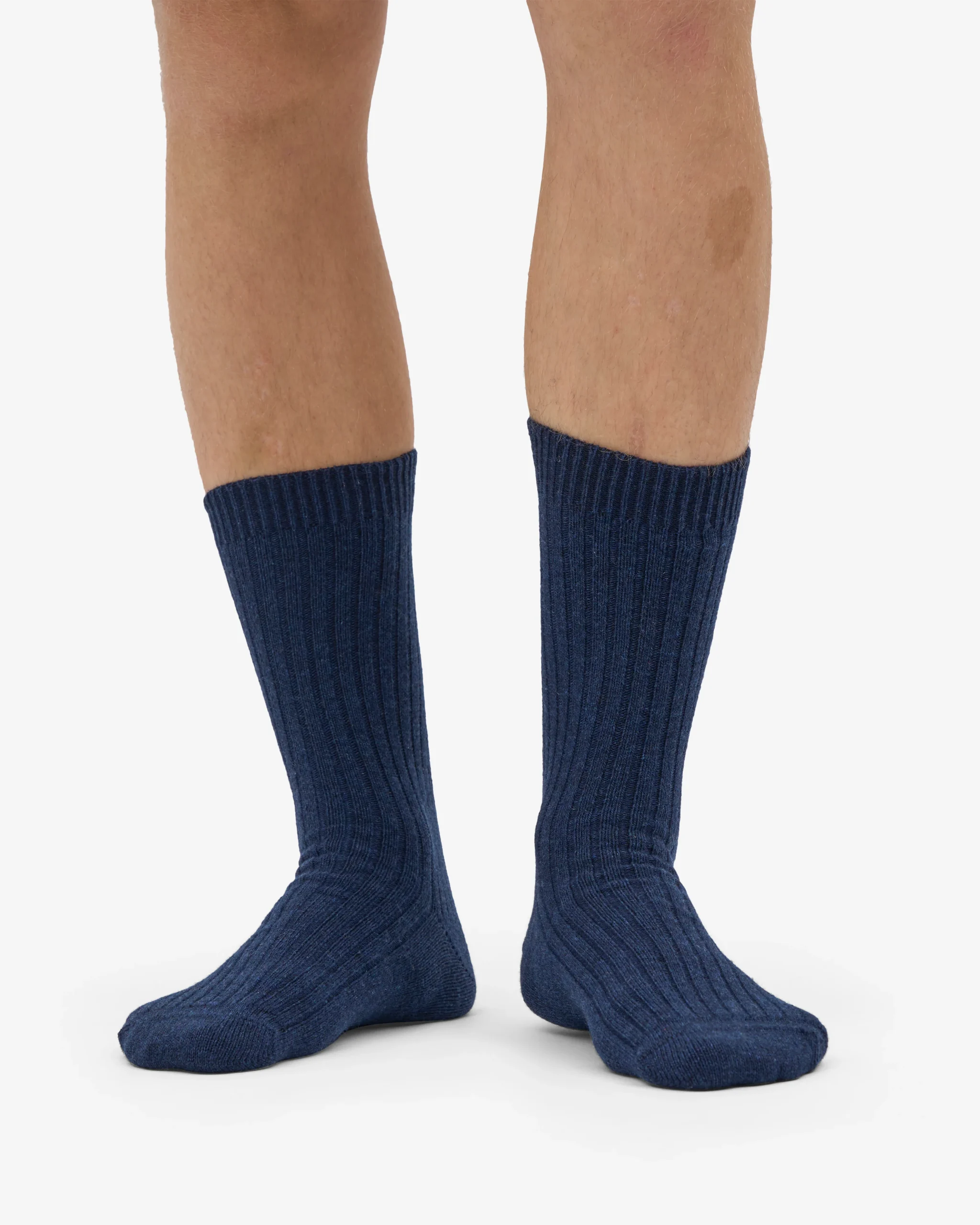 Merino Wool Blend Sock - Marine Blue – Image 2