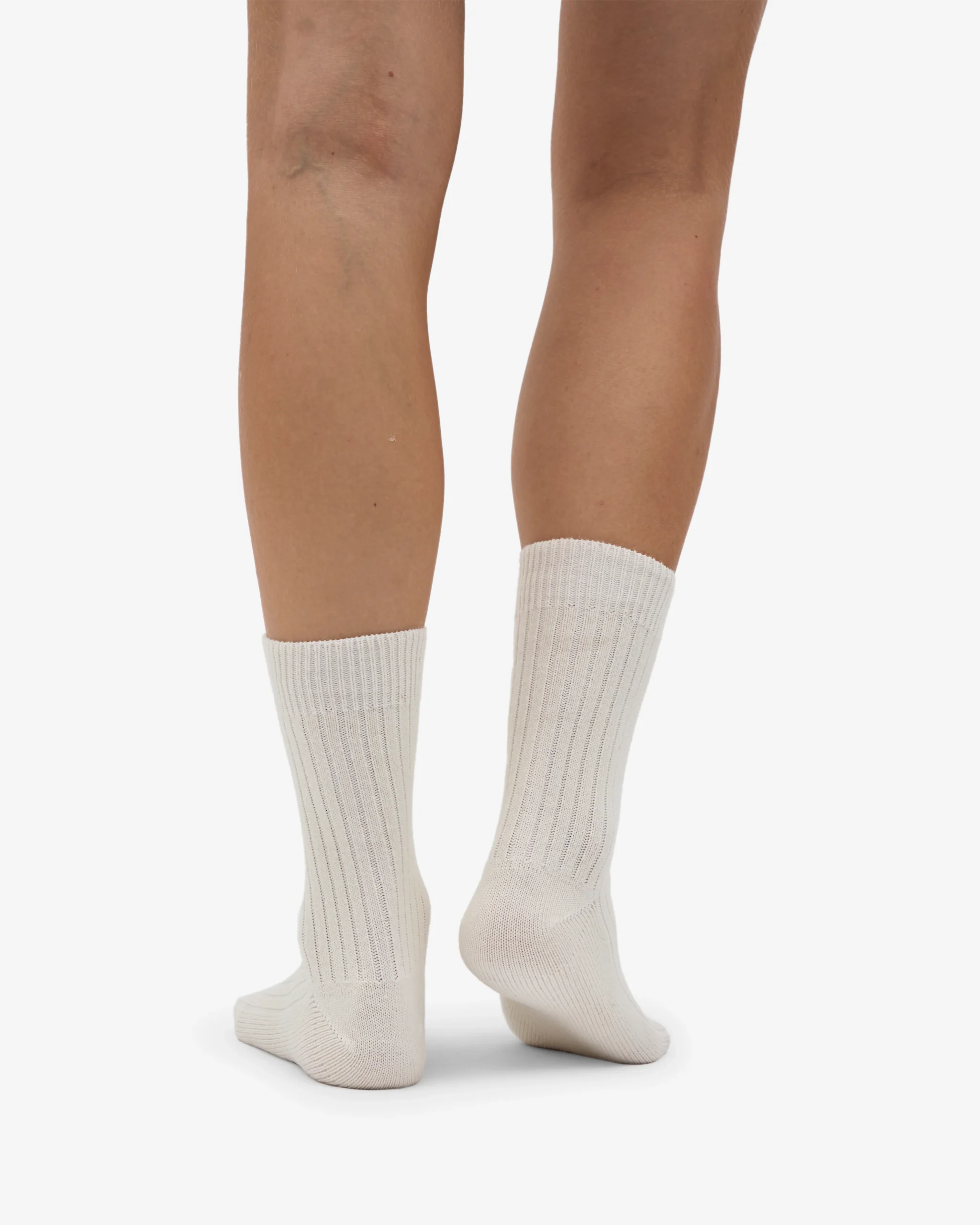 Merino Wool Blend Sock - Optical White – Image 3