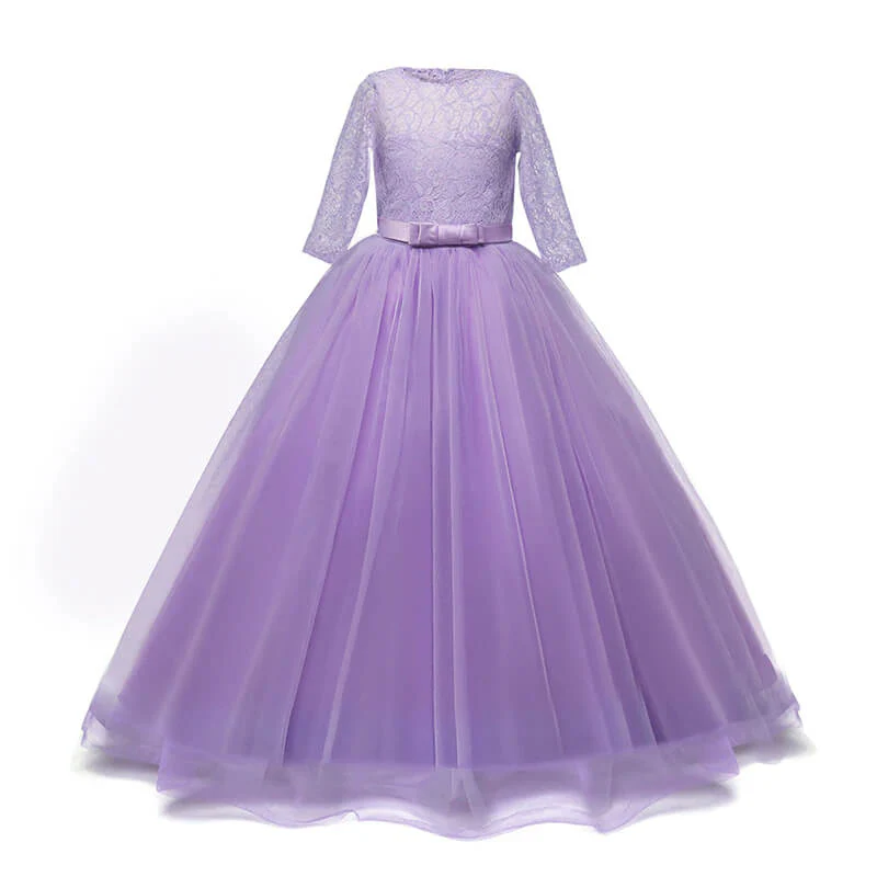 Robe Princesse Manche Dentelle – Image 3