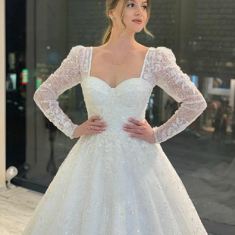 Robe de Mariée Princesse Femme Ronde Grand – Image 2