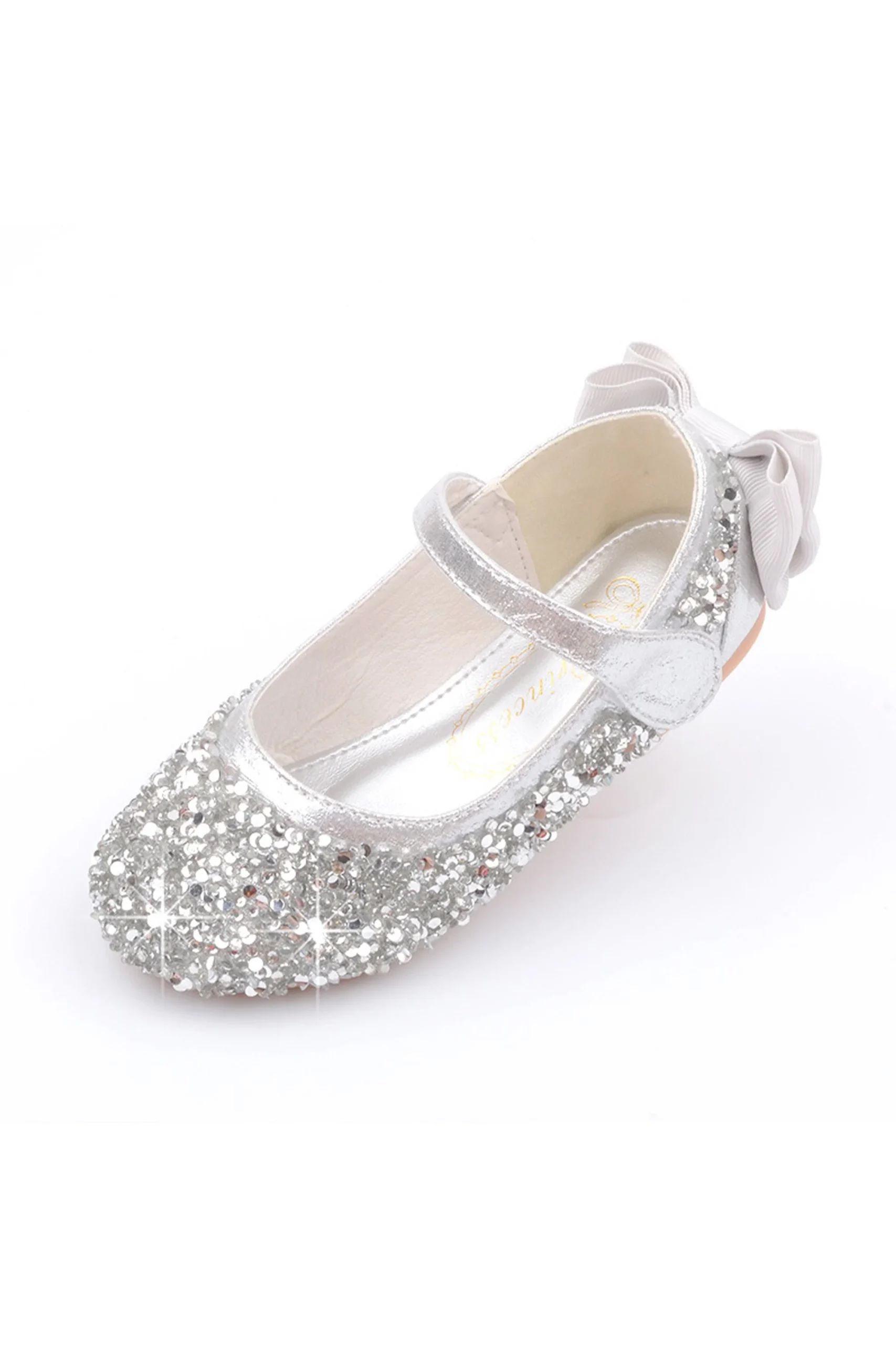 Chaussures de petite princesse avec sequins et cristaux fantaisie – Image 9