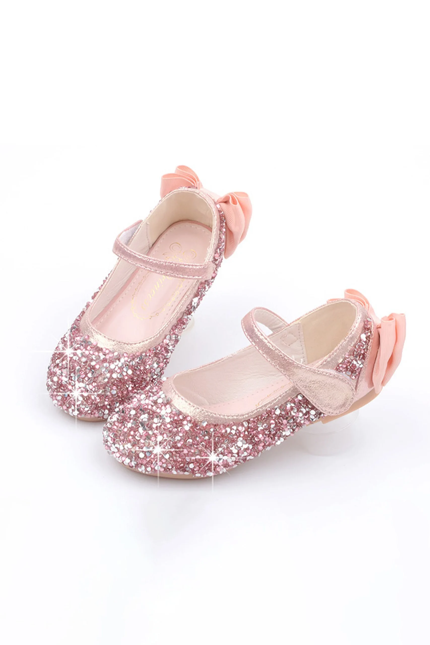 Chaussures de petite princesse avec sequins et cristaux fantaisie – Image 2