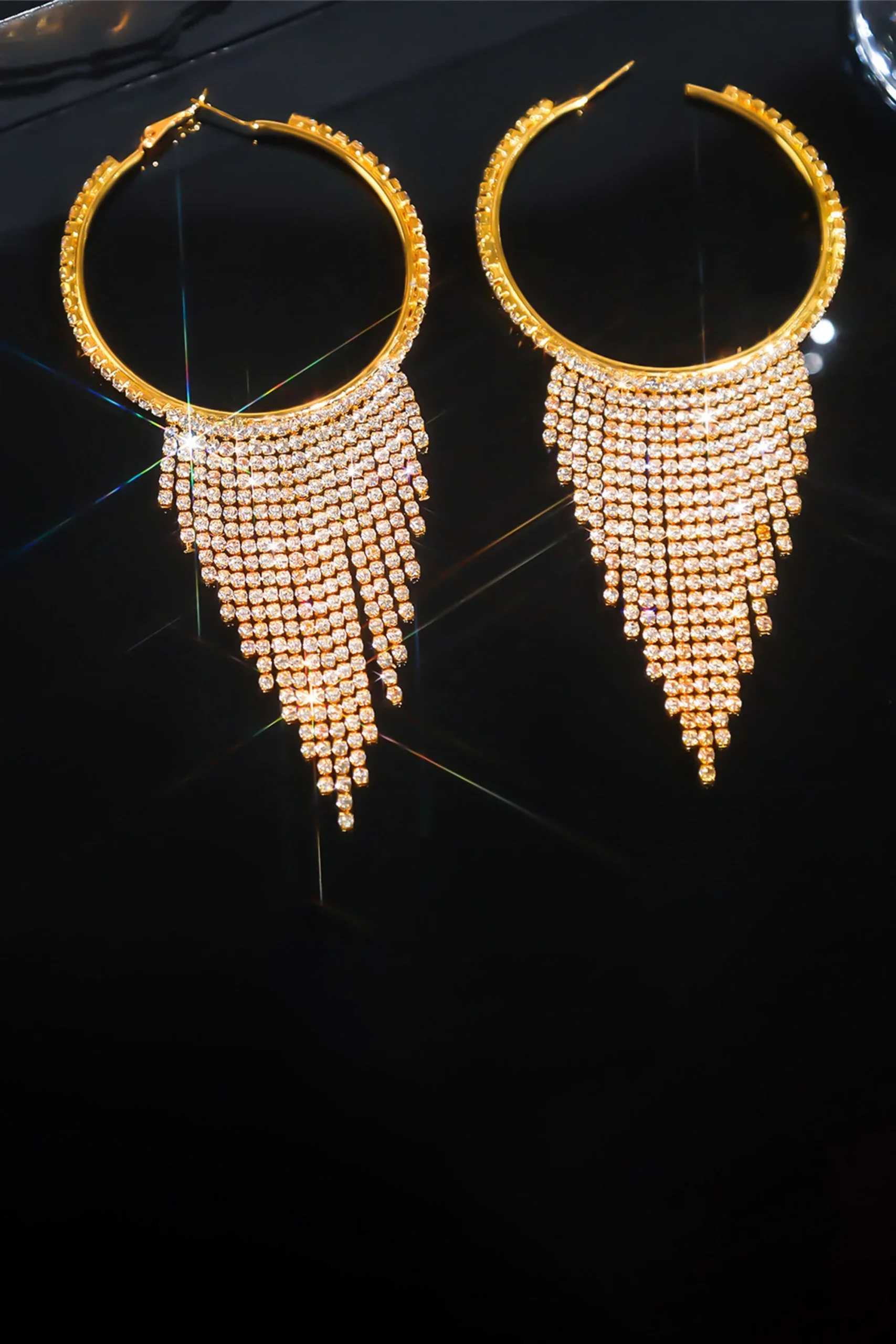 Boucles d'oreilles à pampilles en chaîne pour femmes – Image 6