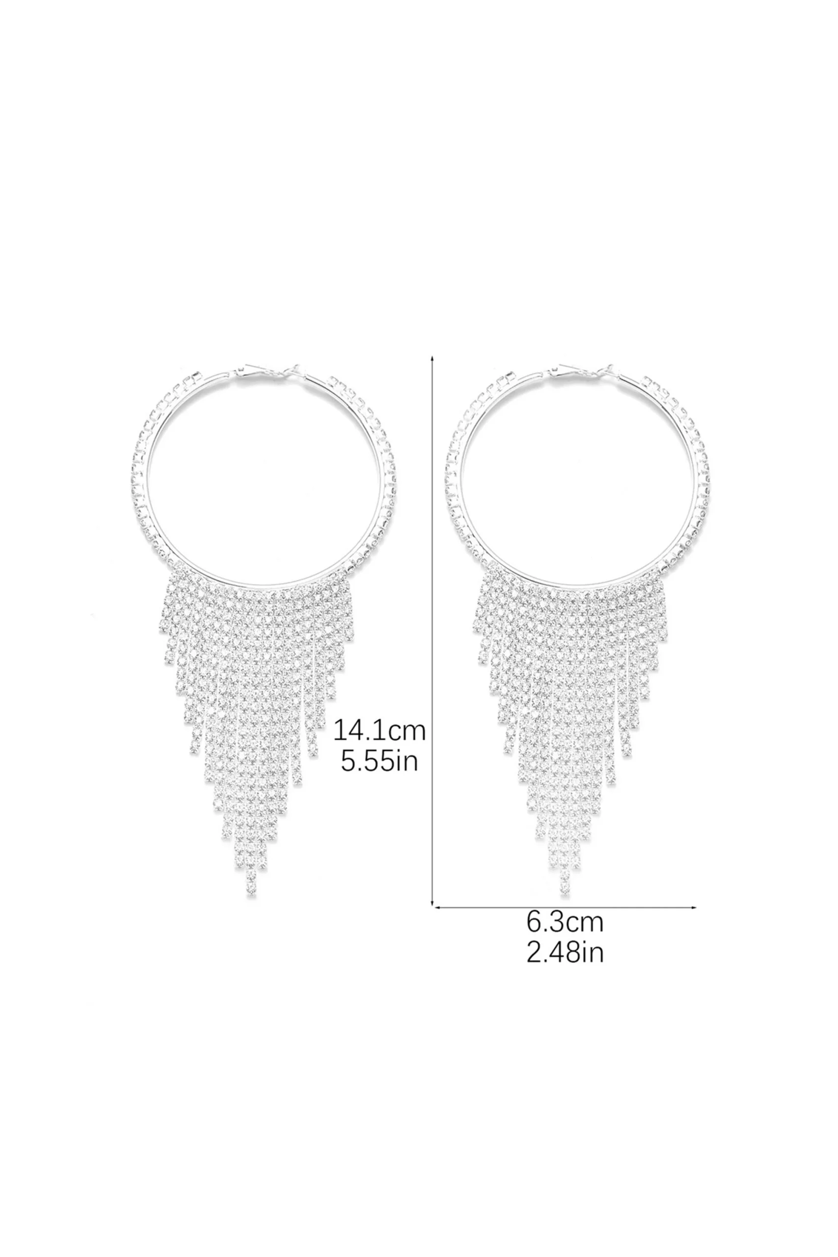 Boucles d'oreilles à pampilles en chaîne pour femmes – Image 4