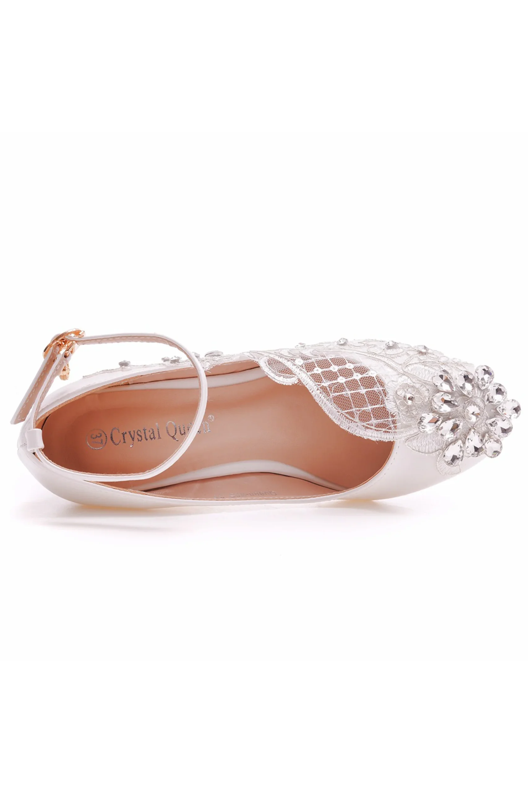 Chaussures à Tailles compensés et bout rond appliqués – Image 6