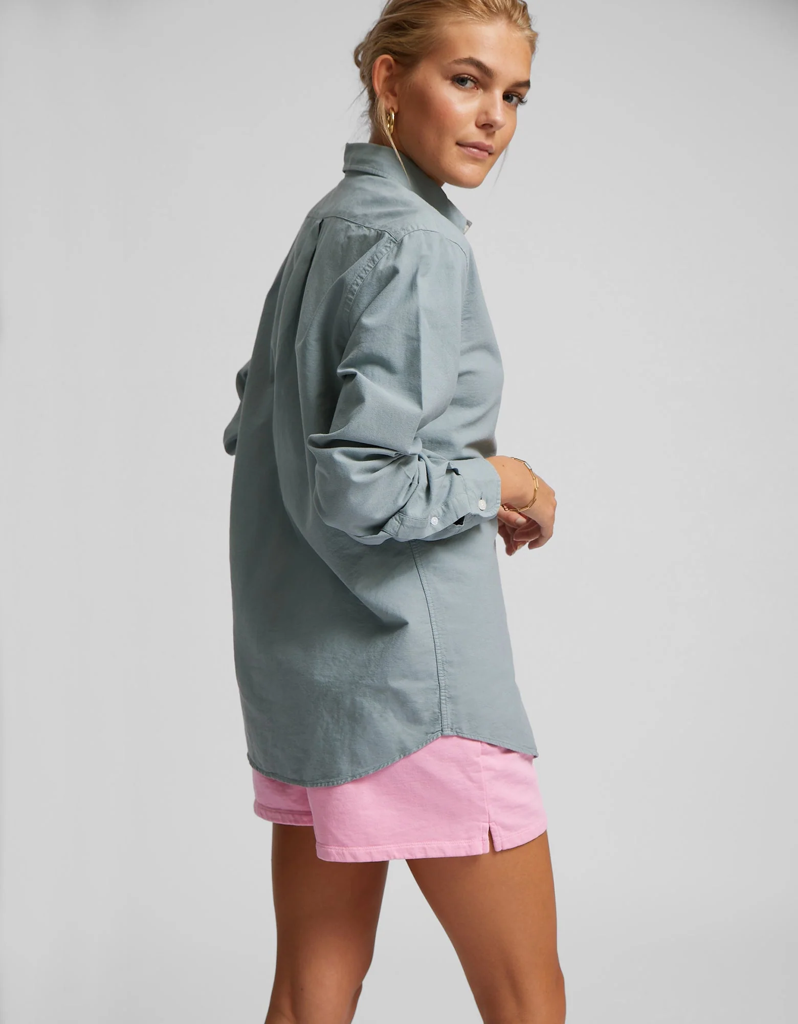 Women Organic Sweatshorts - Neptune Blue – Image 3