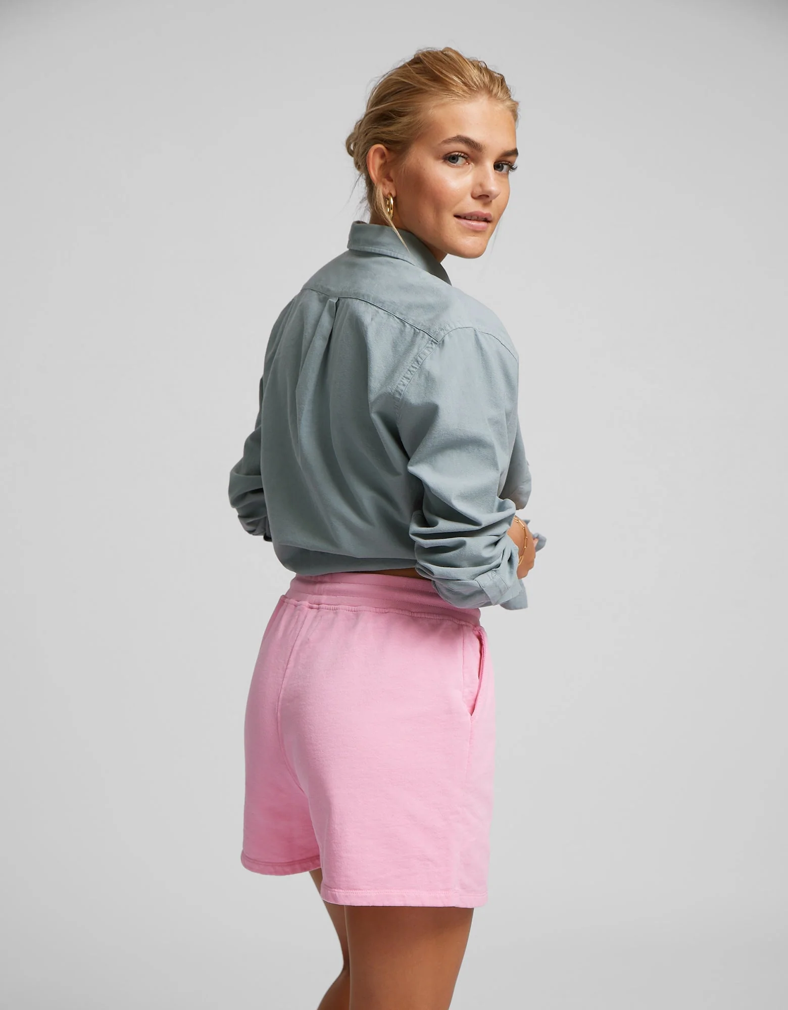 Women Organic Sweatshorts - Neptune Blue – Image 4