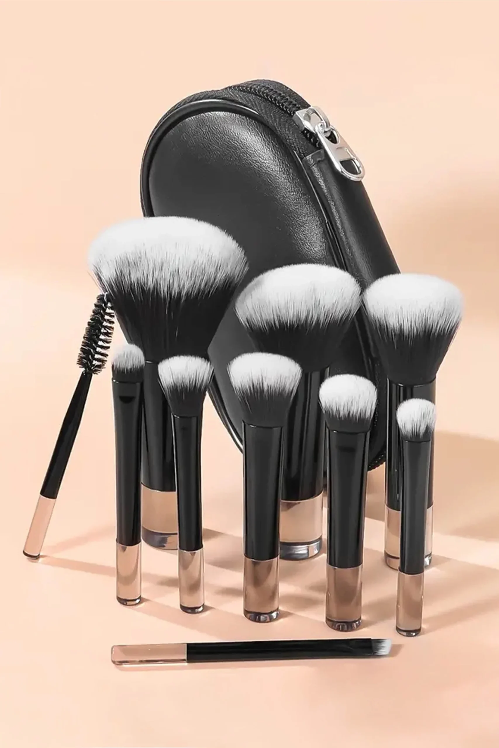 10Pcs Pinceau de maquillage mignon à manche court et doux – Image 9