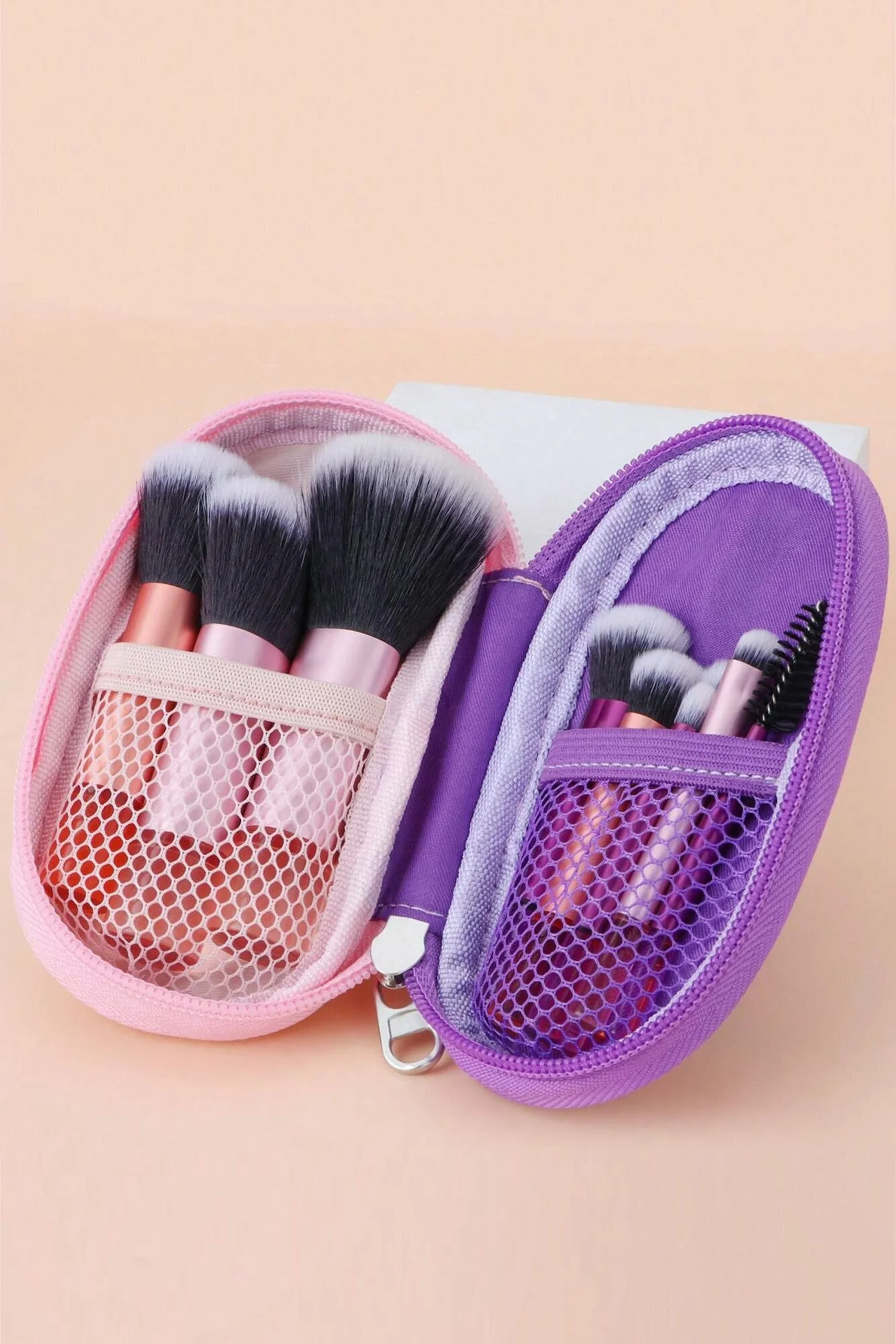 10Pcs Pinceau de maquillage mignon à manche court et doux – Image 2