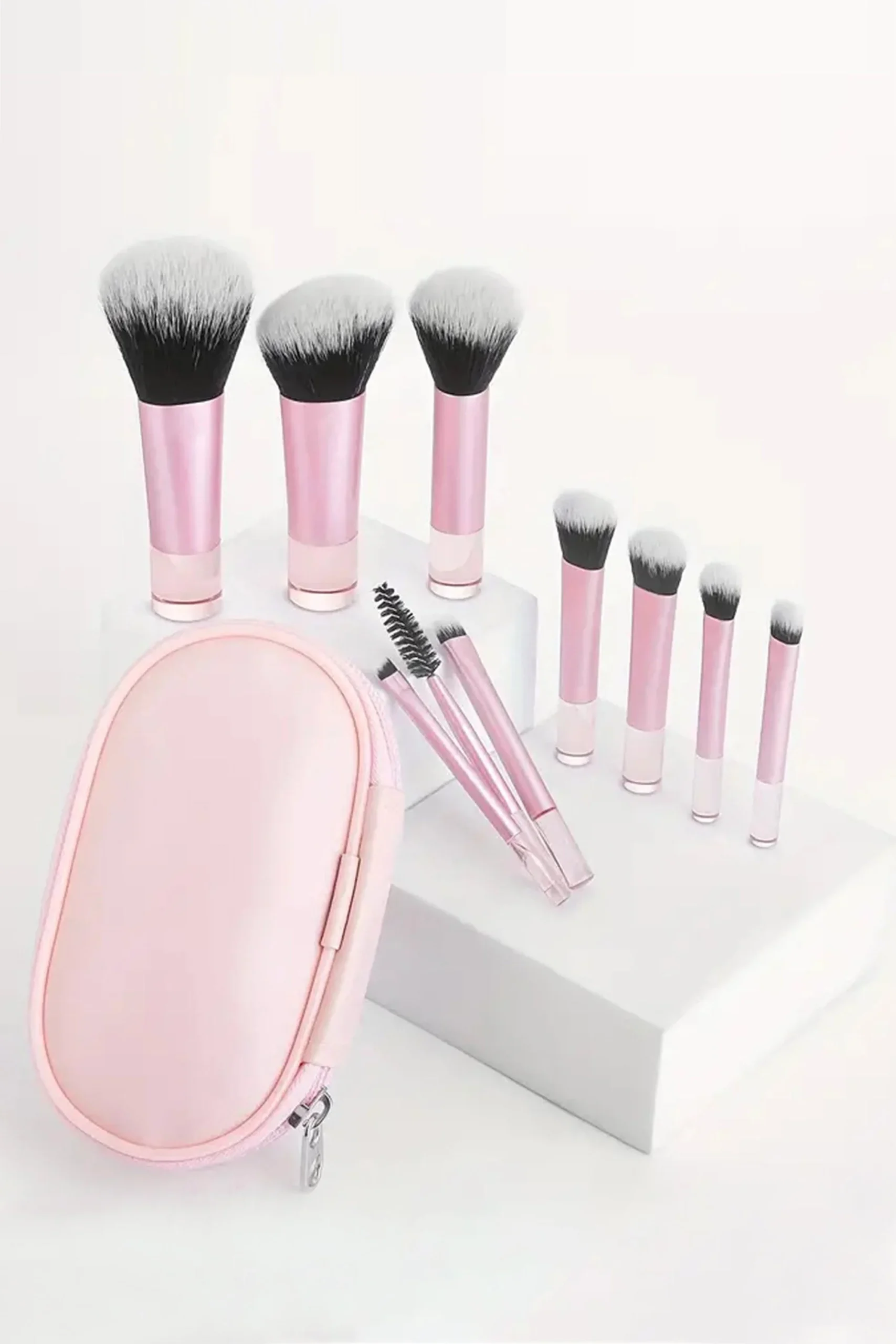 10Pcs Pinceau de maquillage mignon à manche court et doux – Image 5