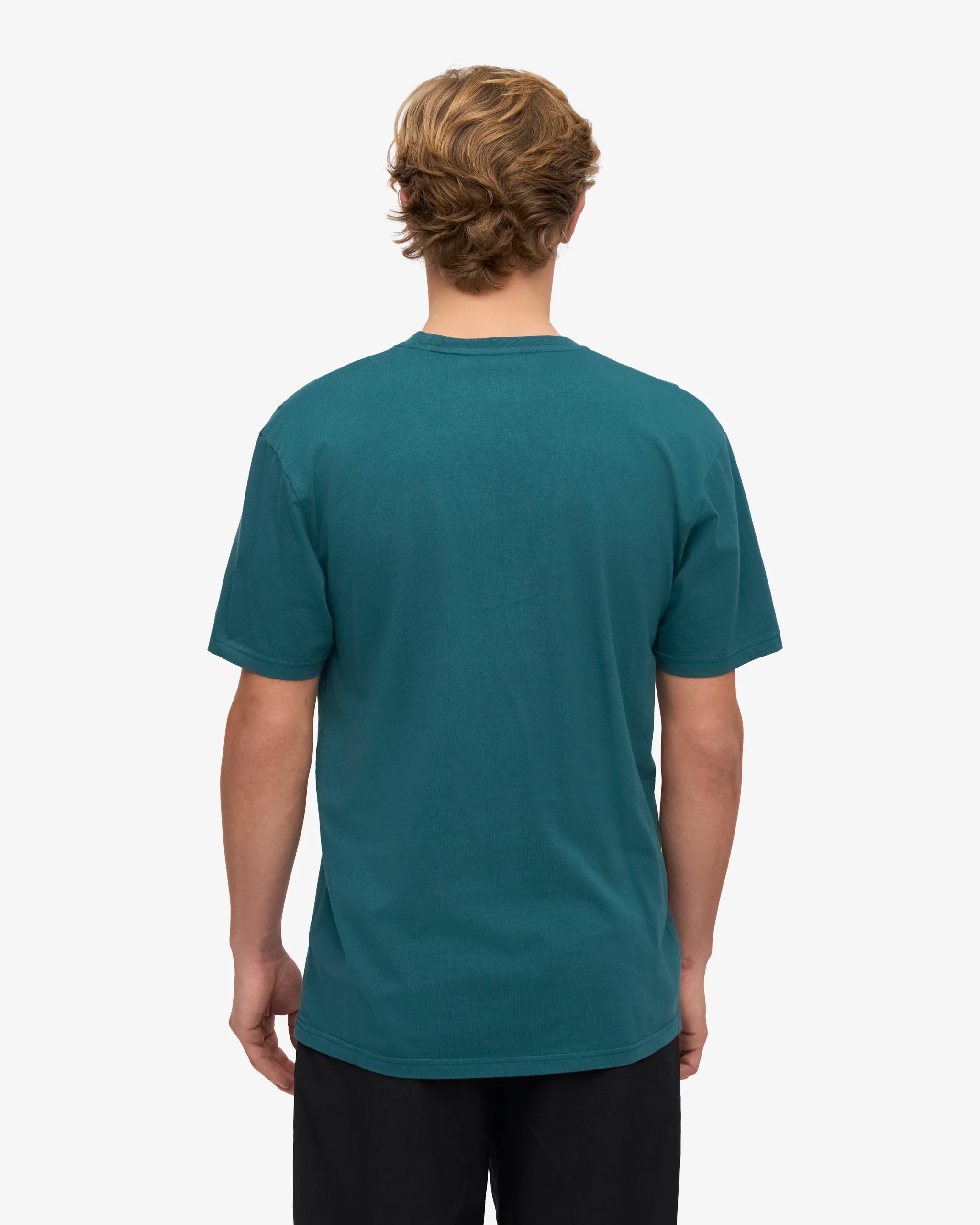 Classic Organic Tee - Ocean Green (3-Pack) – Image 4