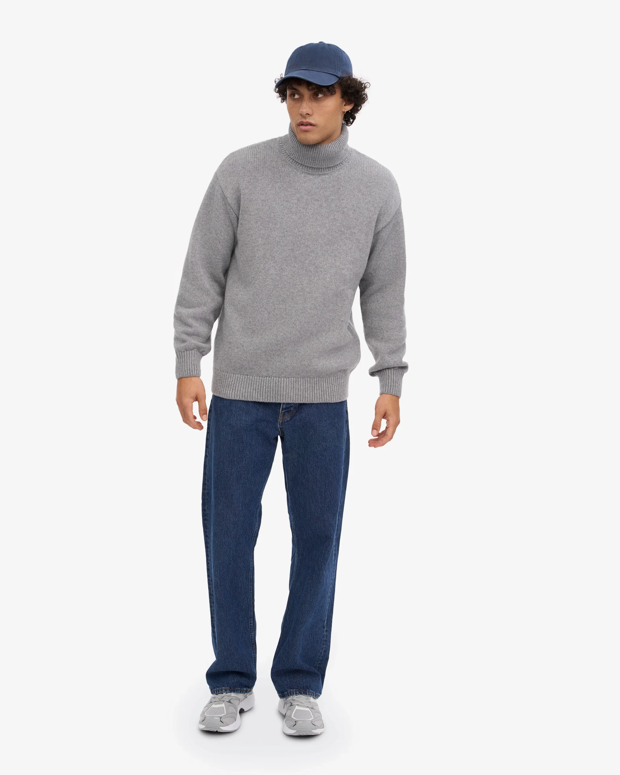 Merino Wool Turtleneck - Heather Grey – Image 5