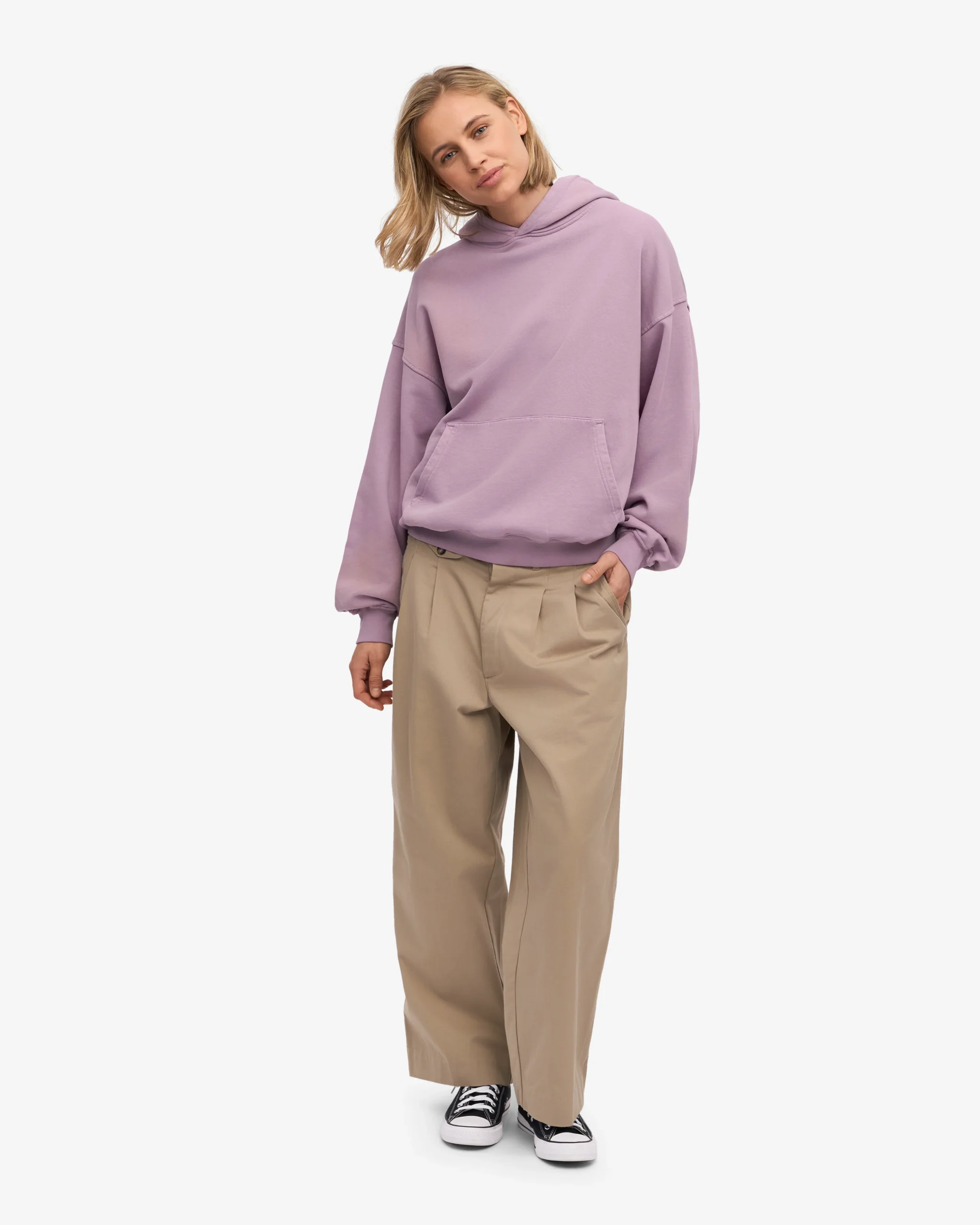 Organic Oversized Hood - Pearly Purple – Image 5