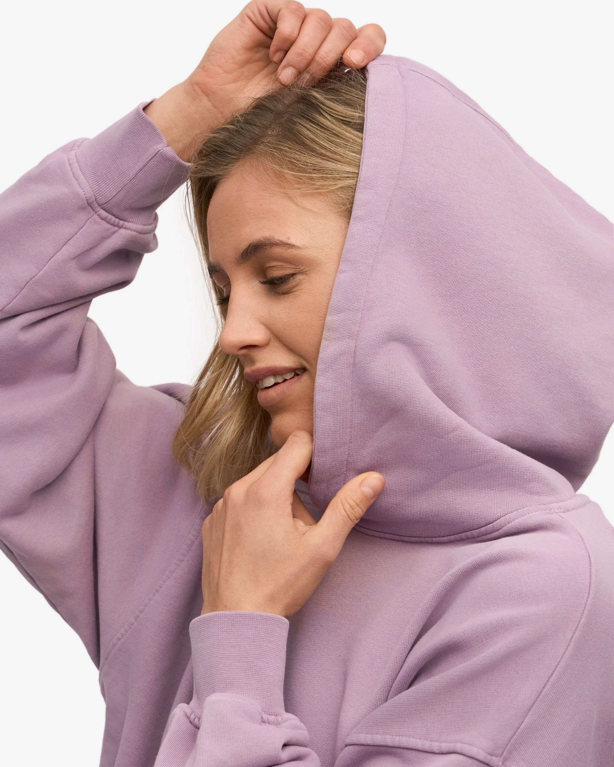 Organic Oversized Hood - Pearly Purple – Image 6