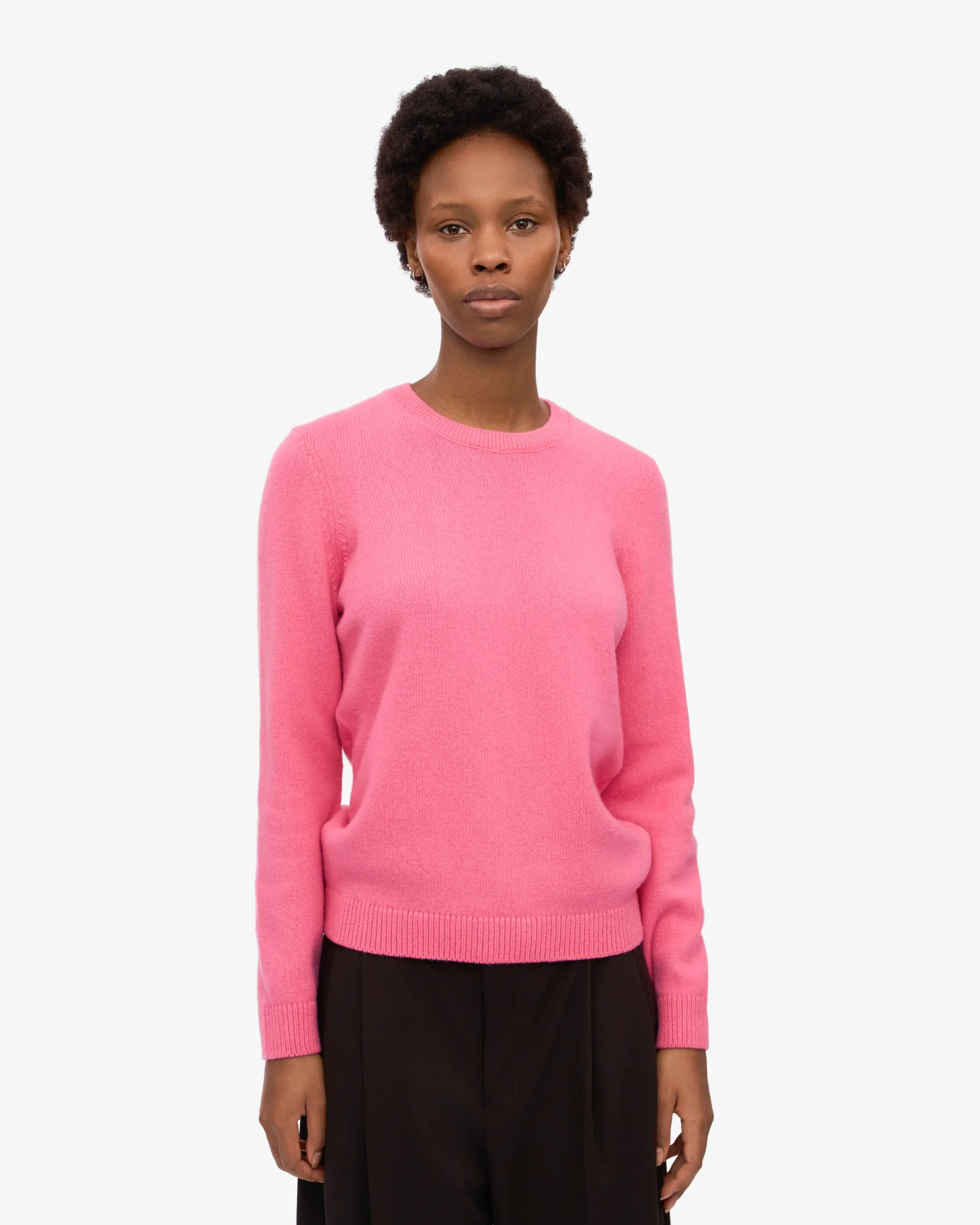Women Classic Merino Wool Crew - Bubblegum Pink – Image 2