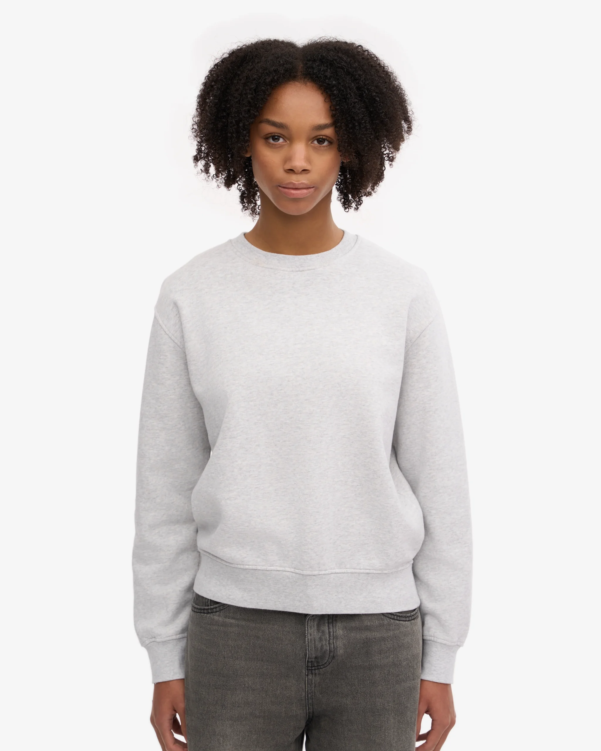 Women Classic Organic Crew - Snow Melange – Image 2