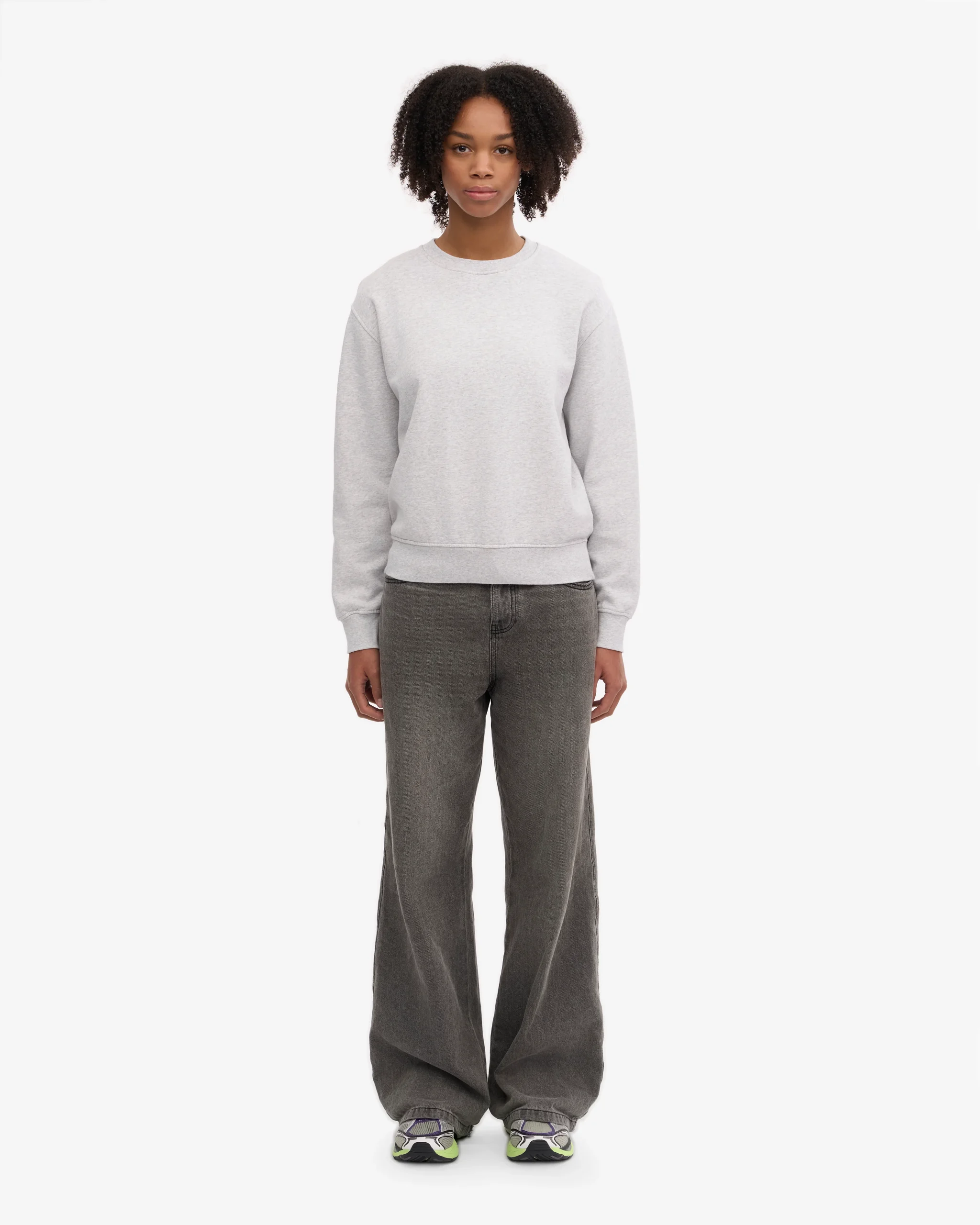 Women Classic Organic Crew - Snow Melange – Image 5