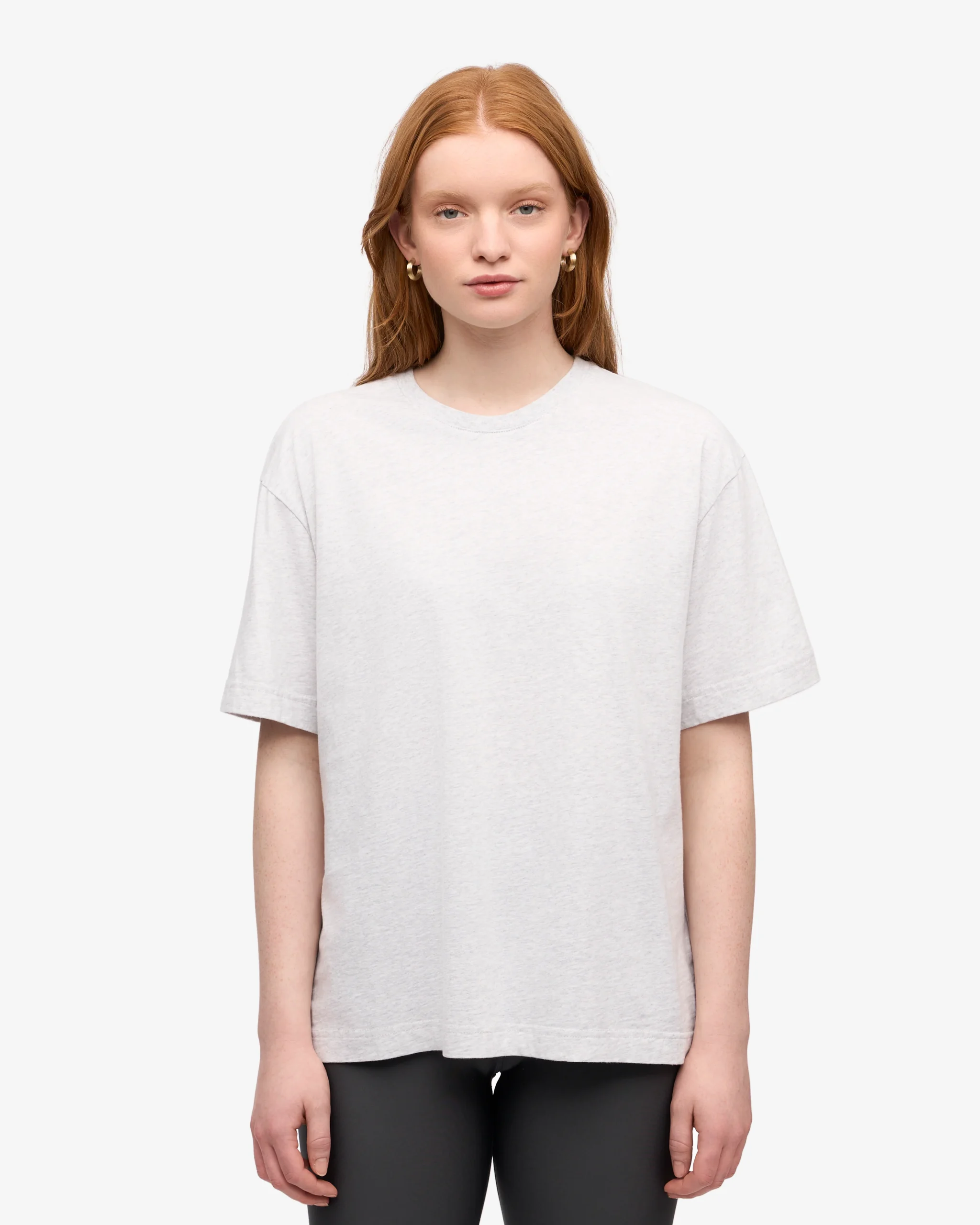 Oversized Organic T-Shirt - Snow Melange – Image 2