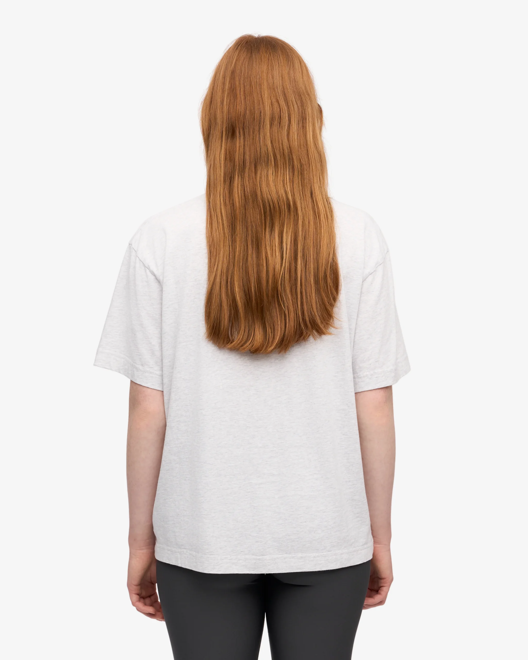 Oversized Organic T-Shirt - Snow Melange – Image 4