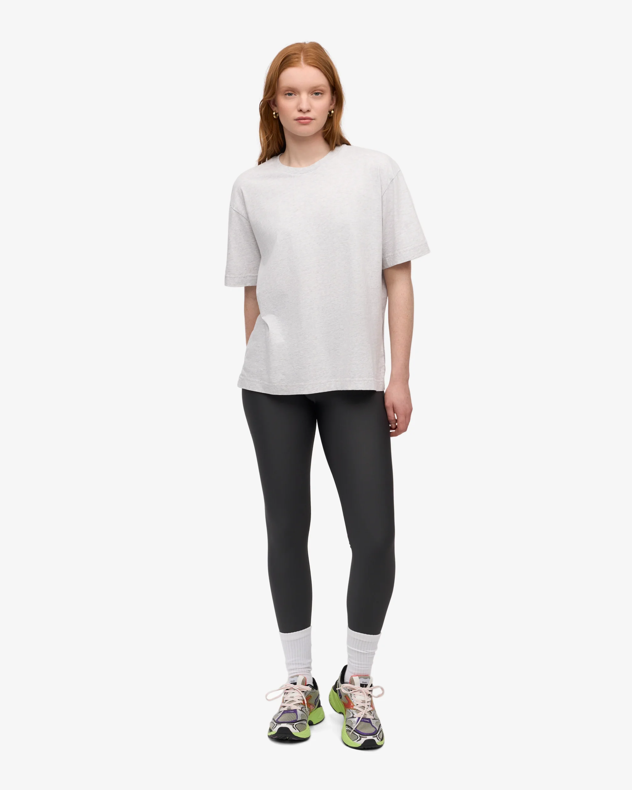 Oversized Organic T-Shirt - Snow Melange – Image 5